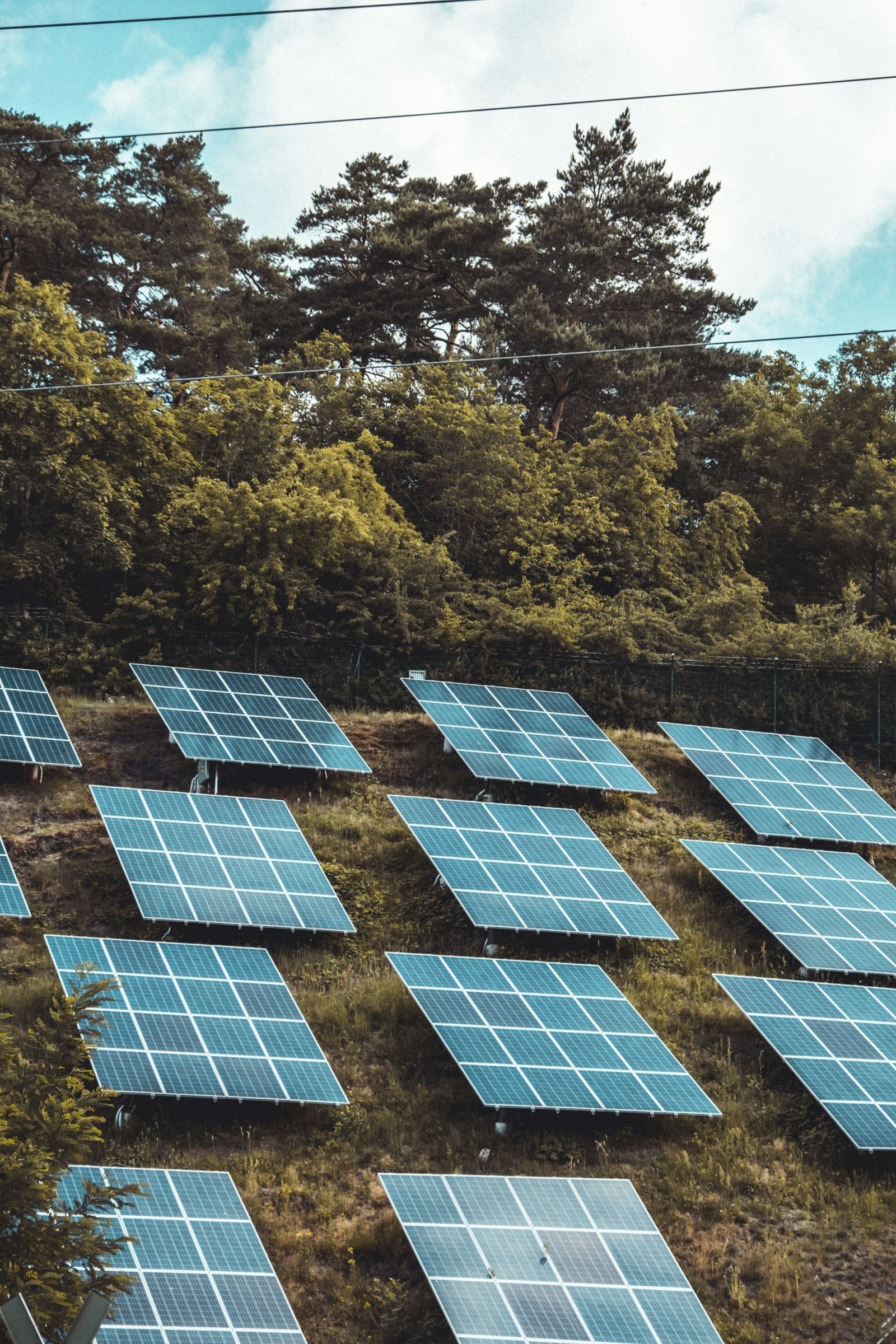 Solar array with battery storage